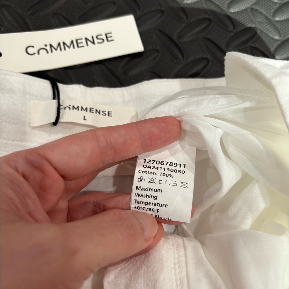 436. Commense Wide Leg White High-Rise Pants. NWT! - Picture 8 of 8